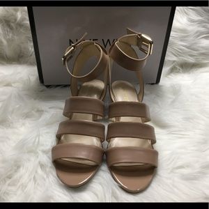 Nine West Beige Strappy Sandals
